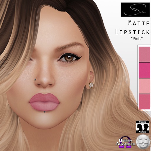 [Stellar] Matte Lipstick "Pinks" (OMEGA / LELUTKA)