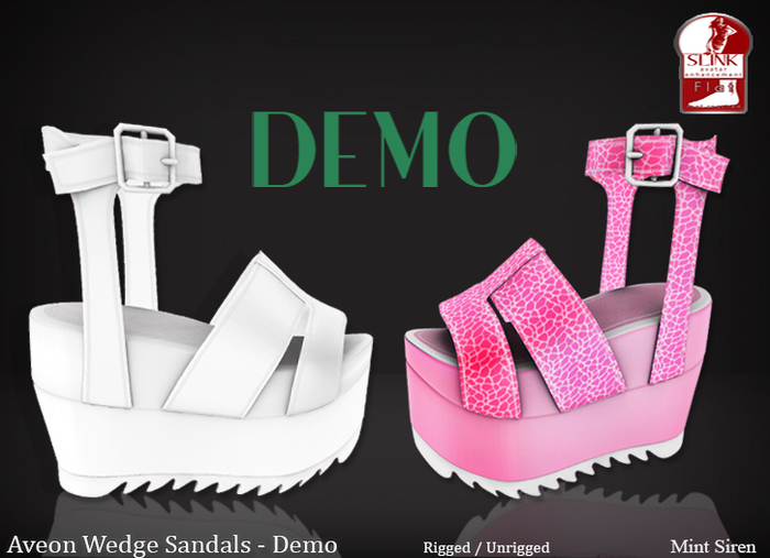 MS Aveon Slink Flat Wedge Sandals DEMO