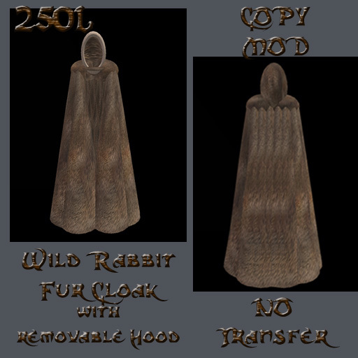 Wild Rabbit Cloak and Hood