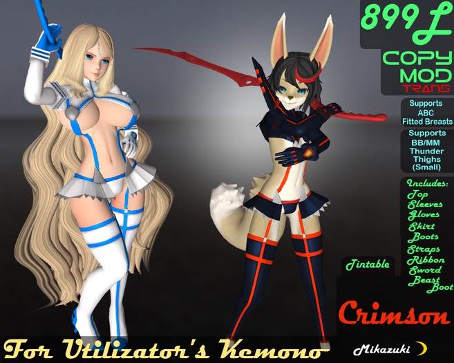 [Mika] Crimson Complete Outfit