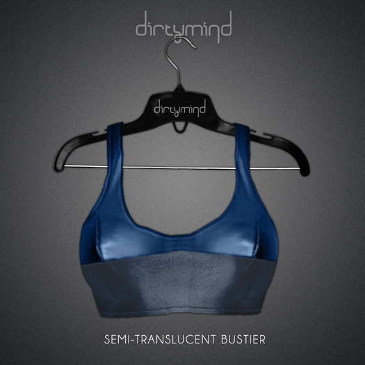 ::DirtyMind:: Semi-Translucent Bustier (Blue)