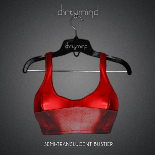 ::DirtyMind:: Semi-Translucent Bustier (Red)