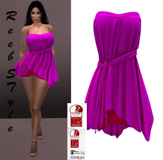 477-Reeb STyle Didem Pink Dress