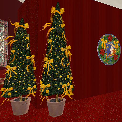 Weihnachtsdeko - Christmas tree - golden - doubletrees
