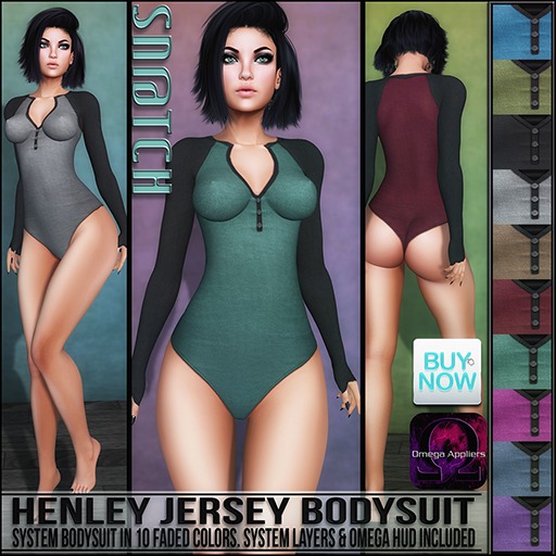 Sn@tch Henley Jersey Bodysuit: BUY NOW-AUGUST EXCLUSIVE
