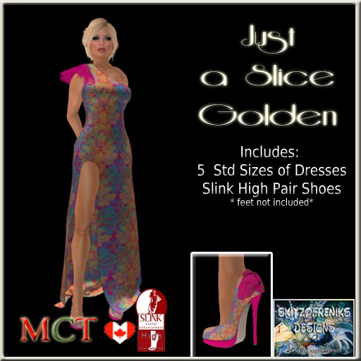 Just a Slice Golden Gown