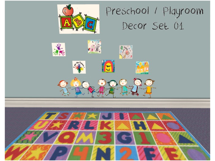 {CaP} Preschool / Playroom Decor Set 01 (boxed) 9LI