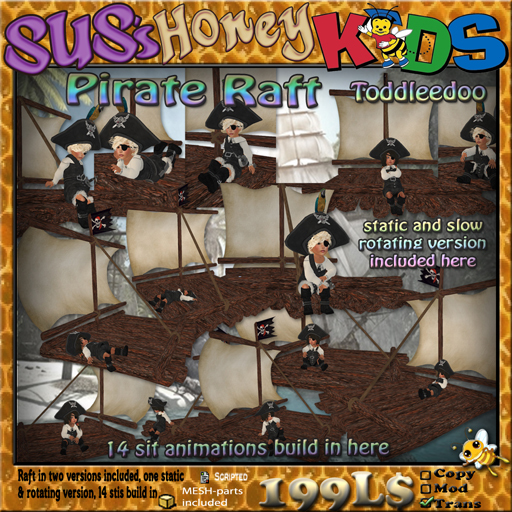 SUS HoneyKids Pirate Raft
