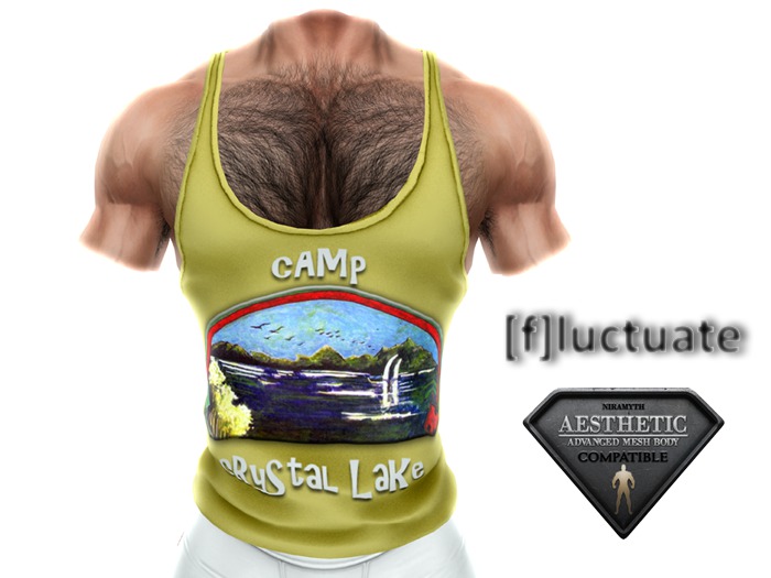 [f] fluctuate - Tank Top - Razorback - Camp Counselor