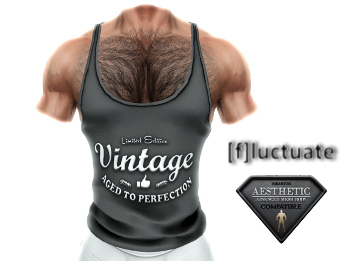 [f] fluctuate - Tank Top - Razorback - Vintage