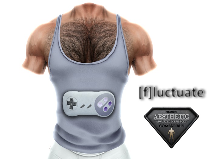 [f] fluctuate - Tank Top - Razorback - Super Gamer