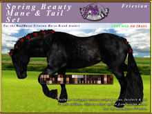 *E* Spring Beauty Mane/Tail Set [BOXED] RH Friesian