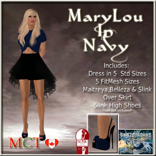 MaryLou Dress & Shoes - Navy