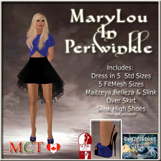 MaryLou Dress & Shoes - Periwinkle
