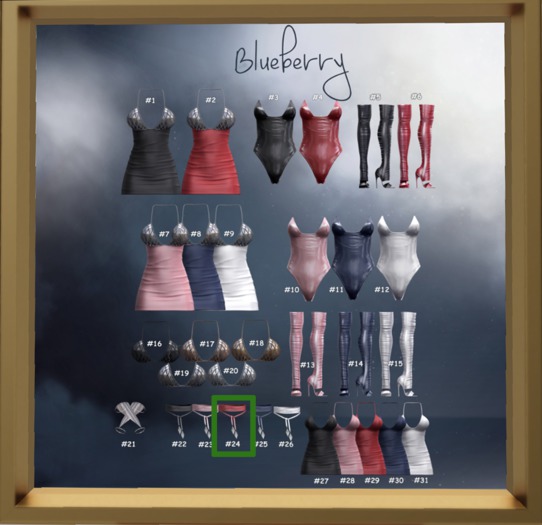 #24 Blueberry - Energy - COMMON - Choker - Red *M*