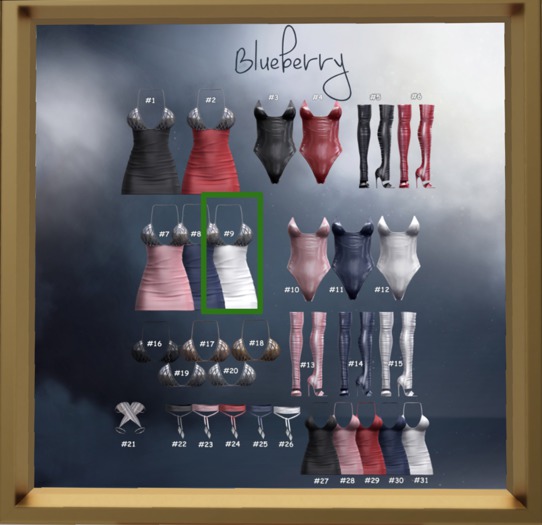 #9 Blueberry - Energy - COMMON - Dress Zero - White *M*