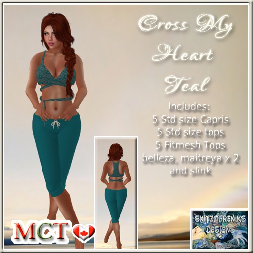 Cross My Heart - Teal