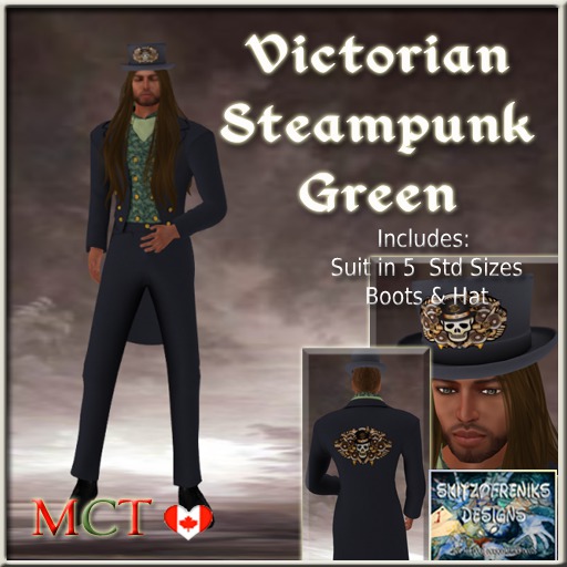Men's Victorian Steampunk - Green