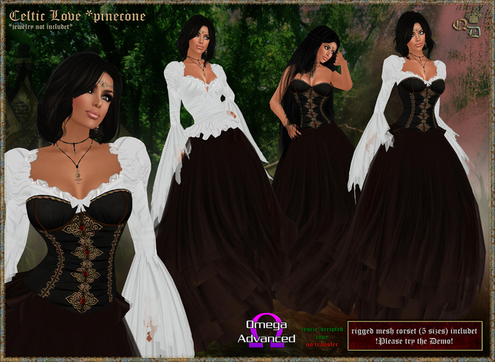 Celtic Love *pinecone (incl. Omega)  "wear to unpack"