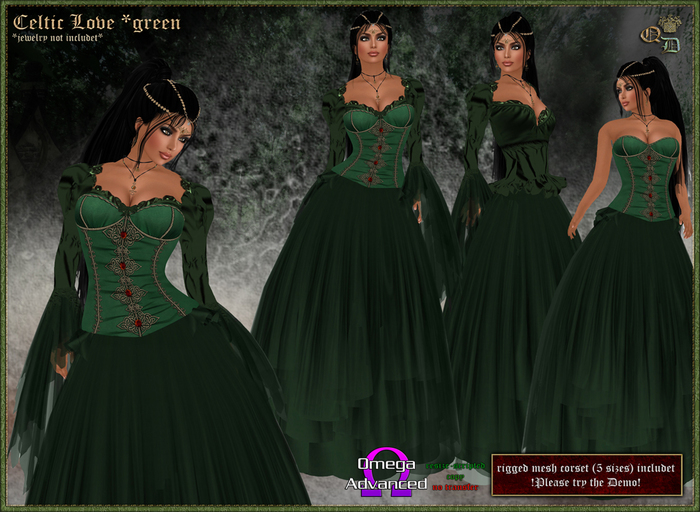 Celtic Love *green (incl. Omega)  "wear to unpack"