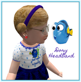 Pat A Kake Dory (Royal Blue) Headband