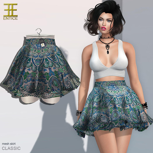 Entice - Let it Go Skirt - Sea Flower