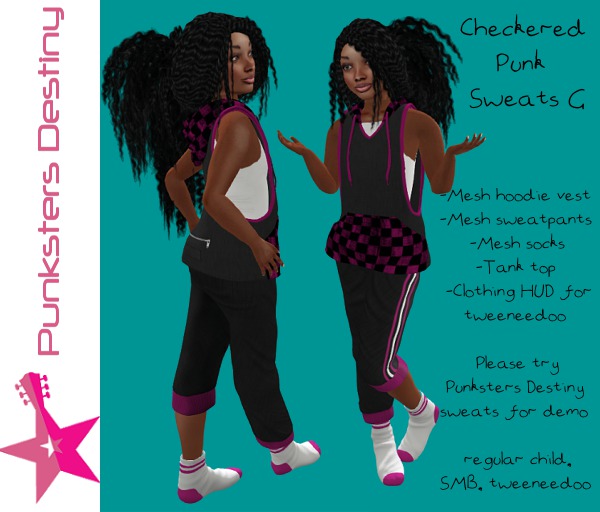 *PD* Checkered Punk Sweats G -Kids-