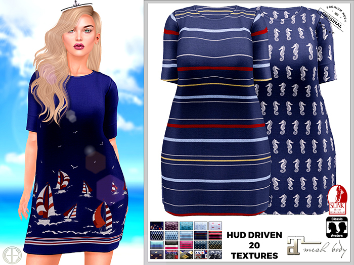 [hh] Hadley Dress - Marine