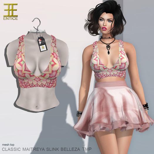 Entice - Let it Go Top - Coral Flower