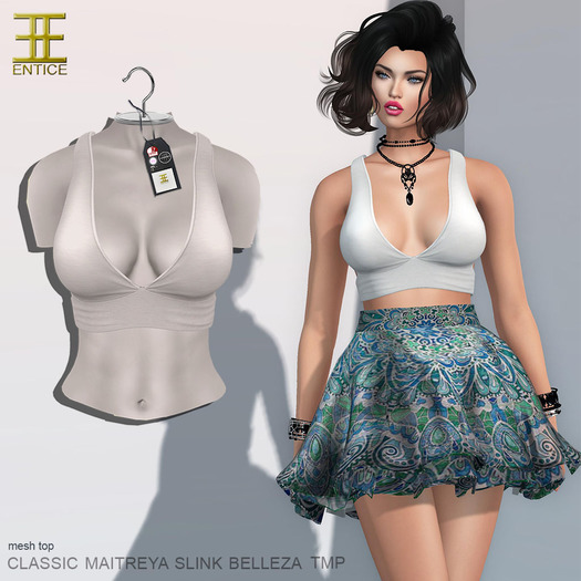 Entice - Let it Go Top - White