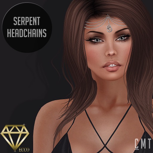 .:ECCO:. Serpent Headchains - Silver