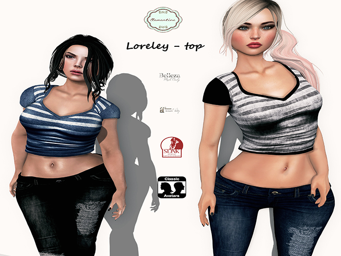 Clementine - Loreley Top - Stripes Black