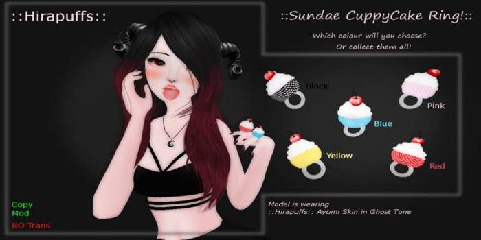 Sundae CuppyCake Ring!Pink