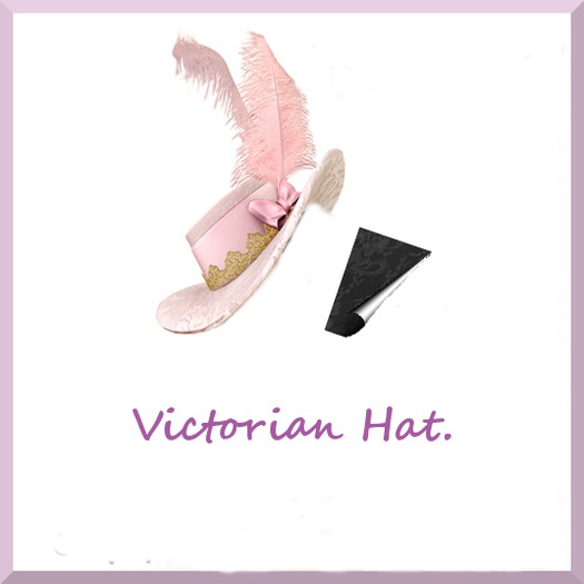 D.A. Victorian hat black