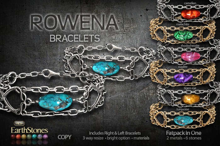 EarthStones Rowena Bracelets (wear to open)