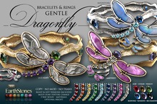 EarthStones Dragonfly Bracelets & Rings - Gentle
