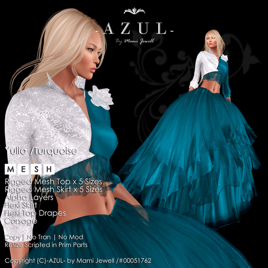-AZUL- Yulia /Turquoise