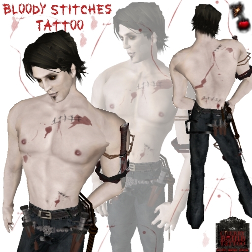 Bloody Stitches Tattoo
