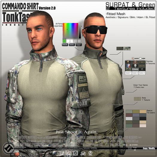 TonkTastic - Commando Shirt [SURPAT]