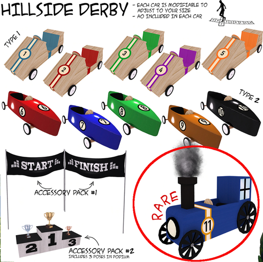 *~*HopScotch*~* Hillside Derby - Train RARE