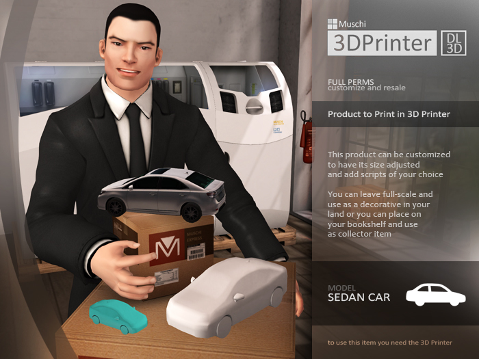 Sedan Car [for 3DPrinter]