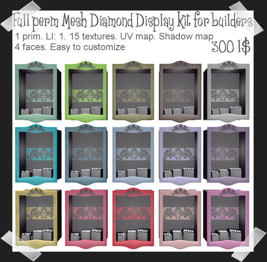 Full Perm MESH Diamond Display kit for builders