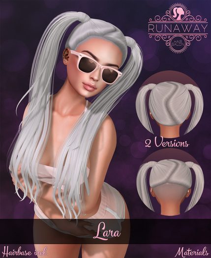 [RA] Lara Hair - Grayscale