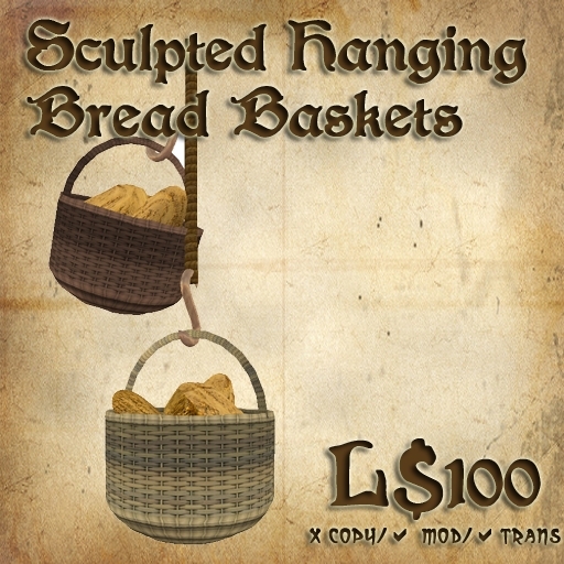 Shade - Sculpted Hanging Bread Baskets