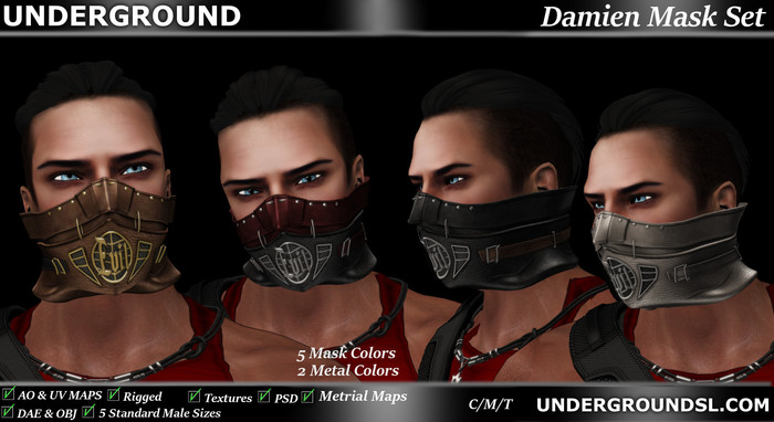 (UG) - Damien Mask Set