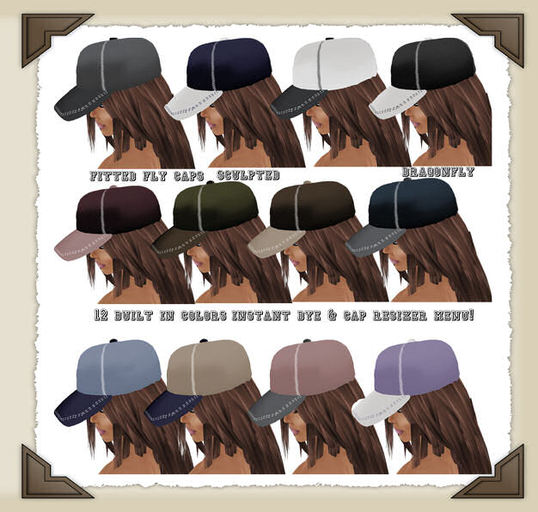 W**DD**Fitted Fly 2Tone*12 Colors Instant Dye&Cap Resizer Menu*