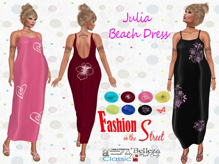 Julia Beach Dress W/Hud