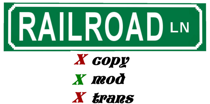 TK'S RAILROAD LN SIGN