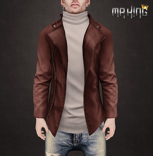 [MR] Jacket Gola Brown cc ::Mesh::