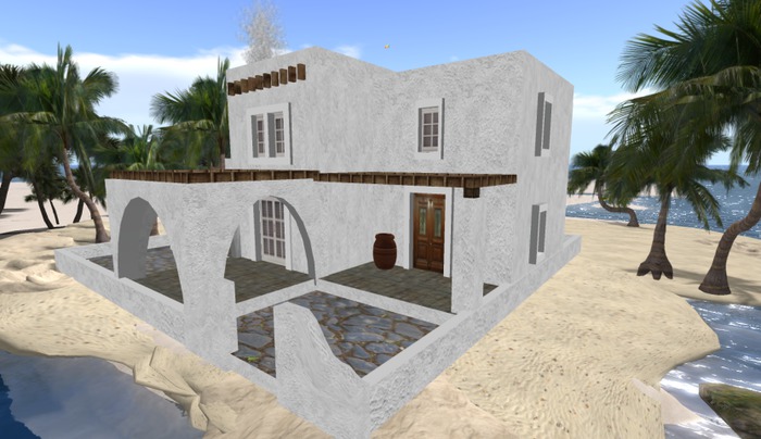 Greek island cyclades house ( Box )